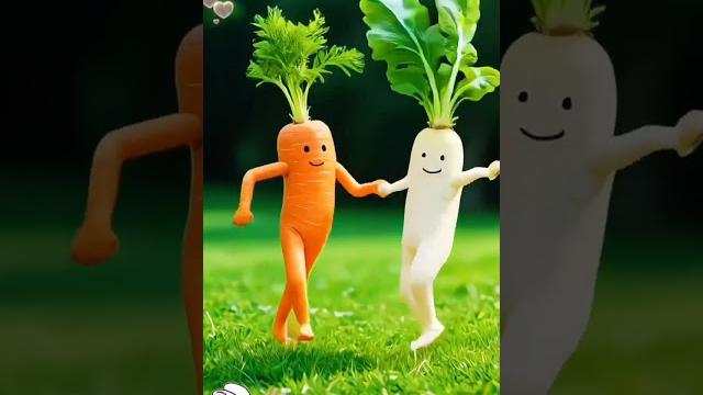Wortel bersaudara #animation #shorts #ai Wortel bersaudara #animation #shorts #ai