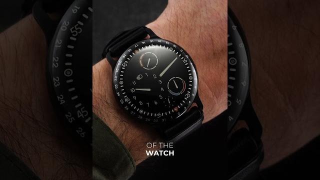 This weird watch is filled with oil. This weird watch is filled with oil.