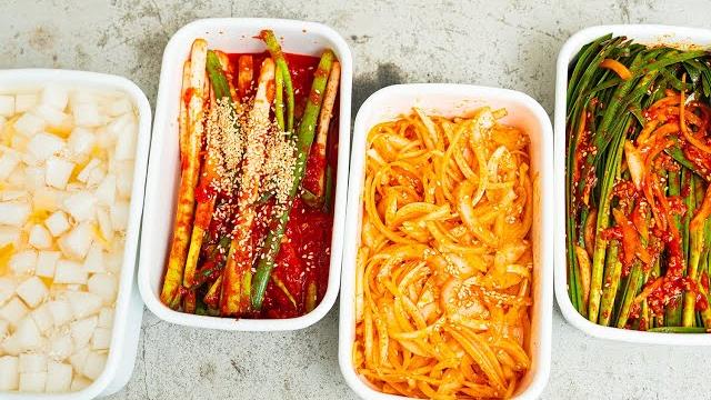 必學!韓冰箱常備菜|零油煙、免開火|快速版蔥泡菜、柚子水蘿蔔、辣拌韭菜、麻油脆洋蔥|烤肉配菜、下酒小菜 必學!韓冰箱常備菜|零油煙、免開火|快速版蔥泡菜、柚子水蘿蔔、辣拌韭菜、麻油脆洋蔥|烤肉配菜、下酒小菜