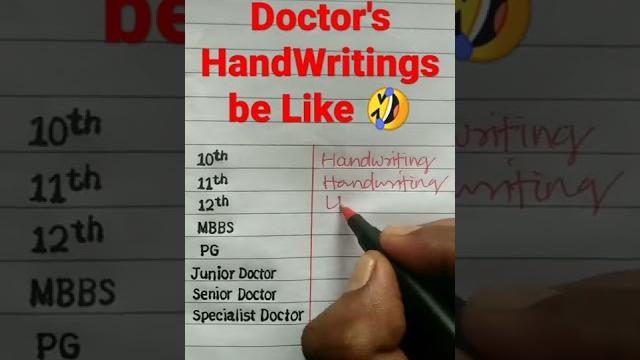 Doctor's handwritings || amusing handwriting || Doctor's handwritings || amusing handwriting ||
