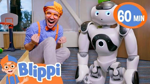 Blippi plays and learns with a robot! | educational video for kids Blippi plays and learns with a robot! | educational video for kids