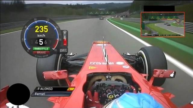 On board fernando alonso gp belgium spa f1 2013 On board fernando alonso gp belgium spa f1 2013