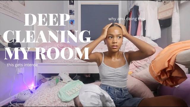 Deep clean my room! Deep clean my room!