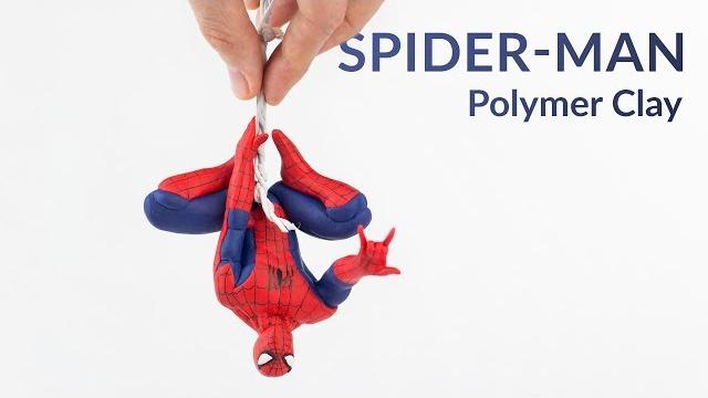 Hanging spider-man (marvel) – polymer clay tutorial Hanging spider-man (marvel) – polymer clay tutorial