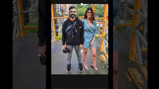 Virat kohli & mia khalifa new edit today | new photo edit tutorial #shorts #picsart #photoediting Virat kohli & mia khalifa new edit today | new photo edit tutorial #shorts #picsart #photoediting