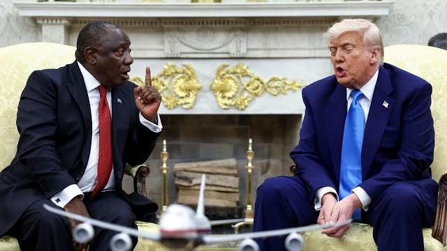 Watch: president trump clashes with south african president ramaphosa in oval office meeting Watch: president trump clashes with south african president ramaphosa in oval office meeting