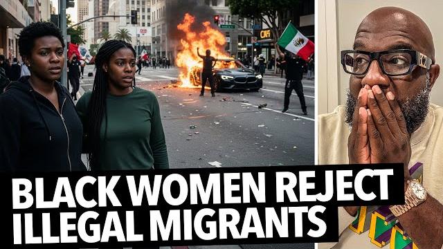 "y'all don't even like us, why would we stand with you" black women tell illegal migrants to go home "y'all don't even like us, why would we stand with you" black women tell illegal migrants to go home