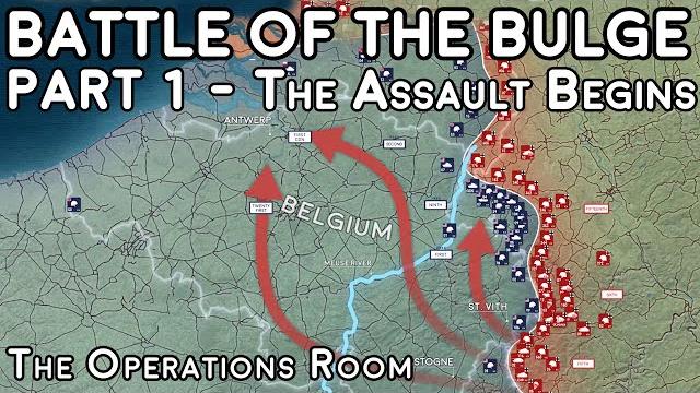 Battle of the bulge, animated - part 1, the assault begins Battle of the bulge, animated - part 1, the assault begins
