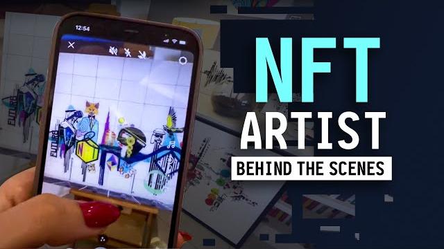 Nft artist - behind the scenes Nft artist - behind the scenes
