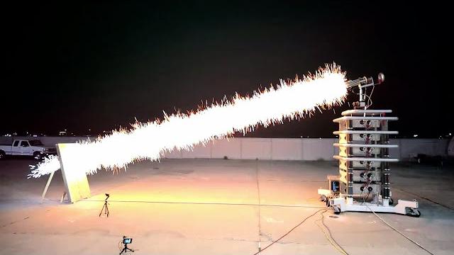 Firing the lorentz plasma cannon Firing the lorentz plasma cannon