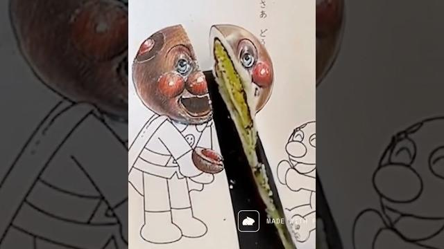 アンパンマンカッティング #ぬりえ #アナログ絵 #cutting アンパンマンカッティング #ぬりえ #アナログ絵 #cutting