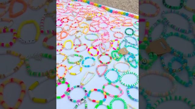 Spring popup stand! this was so fun! #braceletmaking #market #popup #bracelet #rainbow #trending Spring popup stand! this was so fun! #braceletmaking #market #popup #bracelet #rainbow #trending