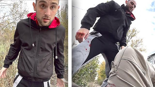 Псих боксер набросился на меня. нарвался на бойца mma. разборка на дороге. неадекват устроил махач Псих боксер набросился на меня. нарвался на бойца mma. разборка на дороге. неадекват устроил махач