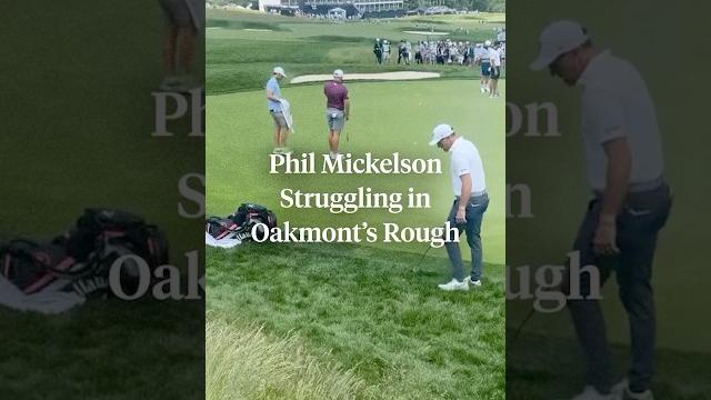 If phil's struggling in oakmont's rough, you know it must be tough!! (: instagram/ pittsburghhaus) If phil's struggling in oakmont's rough, you know it must be tough!! (: instagram/ pittsburghhaus)