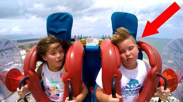 Kids passing out #4 | funny slingshot ride compilation Kids passing out #4 | funny slingshot ride compilation