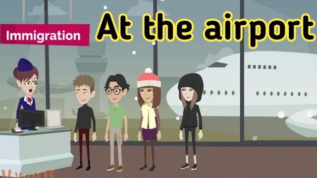 At the airport english conversation | travel english | learn english | sunshine english At the airport english conversation | travel english | learn english | sunshine english