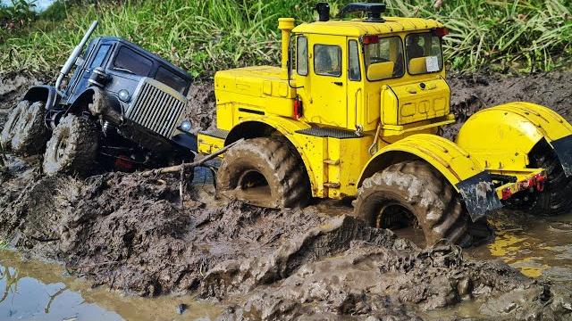 Kirovets k-700 broken! the american peterbilt 6x6 truck turned out to be more reliable. rc offroad Kirovets k-700 broken! the american peterbilt 6x6 truck turned out to be more reliable. rc offroad