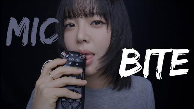 Asmr mic biting: a new level of mouth sounds Asmr mic biting: a new level of mouth sounds