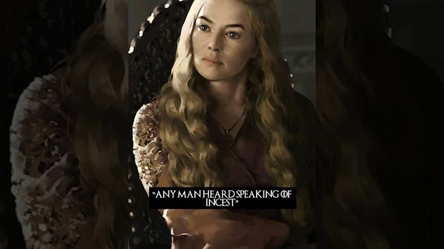 Why cersei's reaction to everyone finding out about her inc*est was hilarious & the show cut it Why cersei's reaction to everyone finding out about her inc*est was hilarious & the show cut it