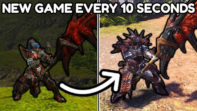 Playing every monster hunter game at once Playing every monster hunter game at once