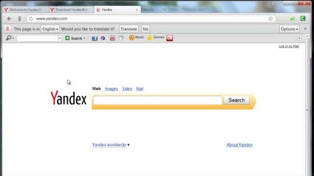 Yandex browser preview Yandex browser preview