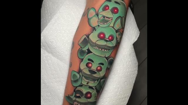 Fnaf animatronics tattoo artwork Fnaf animatronics tattoo artwork