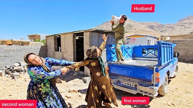 The second wife confronts the first wife to assert her rights with the help of her husband. The second wife confronts the first wife to assert her rights with the help of her husband.