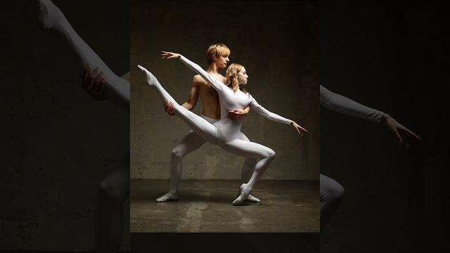 Model poses for photoshoot ballet. models alina and ivan Model poses for photoshoot ballet. models alina and ivan