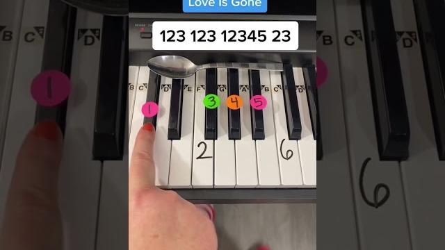 Love is gone piano tutorial ️ #piano #pianotutorial Love is gone piano tutorial ️ #piano #pianotutorial