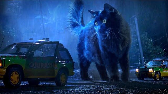Jurassic park but with a cat Jurassic park but with a cat