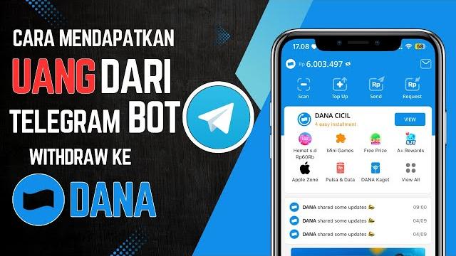 Cara mendapatkan uang dari internet dengan telegram bot Cara mendapatkan uang dari internet dengan telegram bot