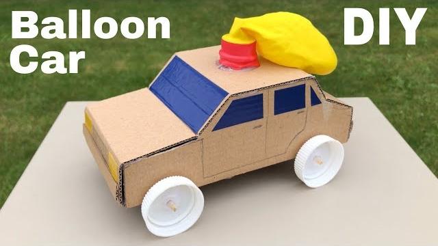 How to make amazing balloon powered car - air car How to make amazing balloon powered car - air car