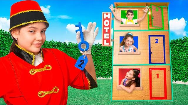 Eva and friends funny adventures and hotel challenge for kids Eva and friends funny adventures and hotel challenge for kids