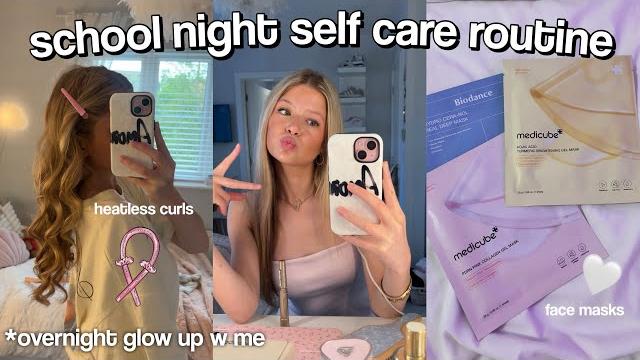 My school night selfcare routine ️ ️ My school night selfcare routine ️ ️