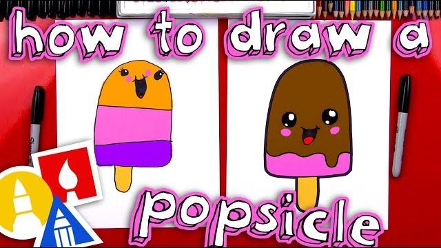 How to draw a cartoon popsicle How to draw a cartoon popsicle