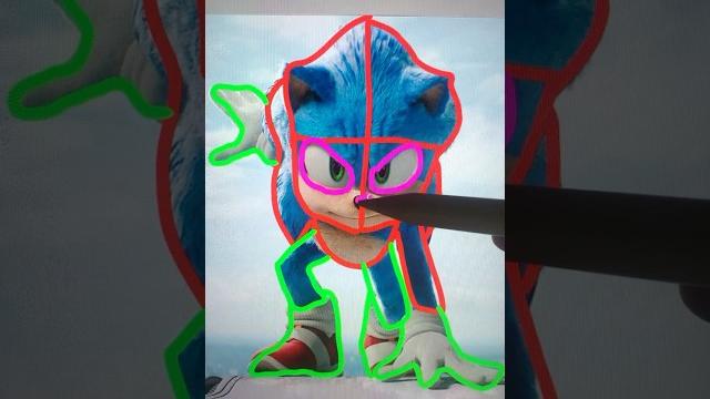 Drawing sonic the hedgehog Drawing sonic the hedgehog