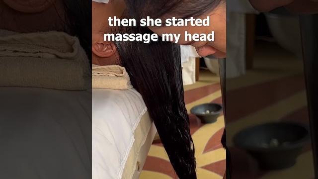 Asmr: amazing indian head shirodhara massage! #shorts Asmr: amazing indian head shirodhara massage! #shorts