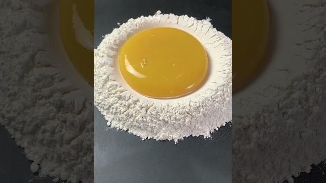 Ostrich egg pasta #shorts Ostrich egg pasta #shorts