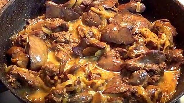 Нежнейшая куриная печень за 20 минут. Нежнейшая куриная печень за 20 минут.