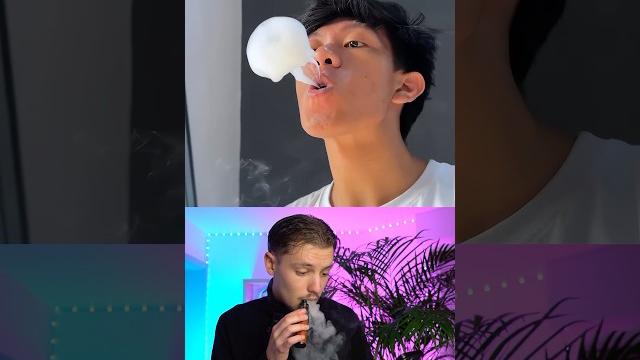 Reacting vape tricks Reacting vape tricks