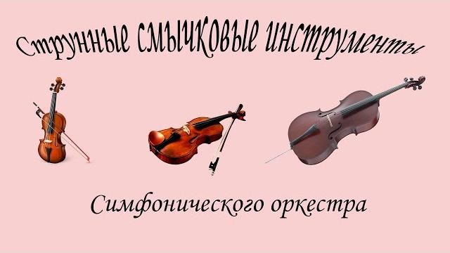 Струнные инструменты симфонического оркестра Струнные инструменты симфонического оркестра