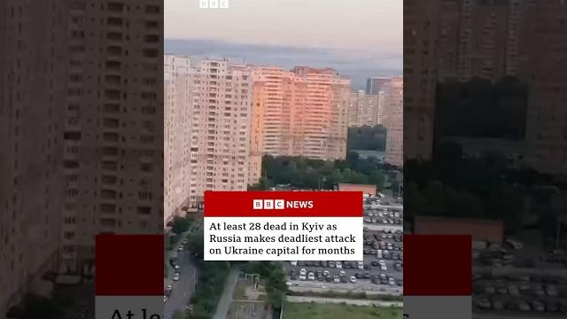 Russia launches huge overnight missile and drone attack on kyiv. #ukraine #kyiv #russia #bbcnews Russia launches huge overnight missile and drone attack on kyiv. #ukraine #kyiv #russia #bbcnews