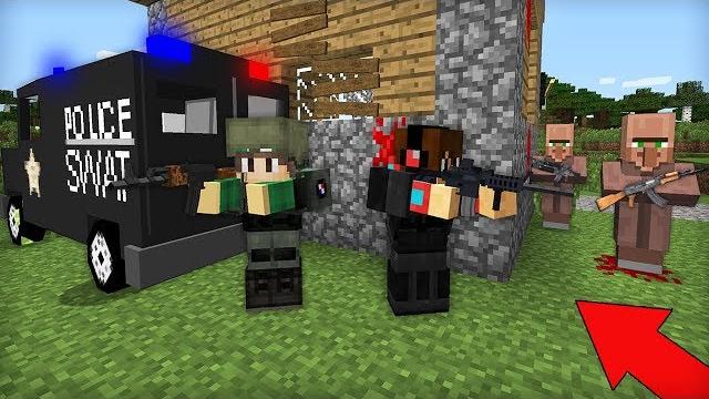 Спецназ арестовал этого жителя в майнкрафт | компот minecraft Спецназ арестовал этого жителя в майнкрафт | компот minecraft
