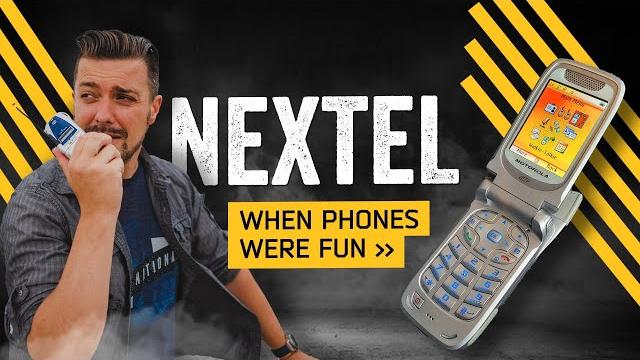 When phones were fun: nextel When phones were fun: nextel