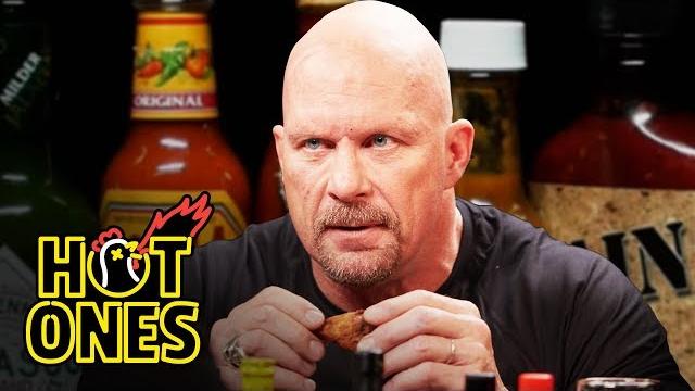 Stone cold steve austin puts the stunner on spicy wings | hot ones Stone cold steve austin puts the stunner on spicy wings | hot ones