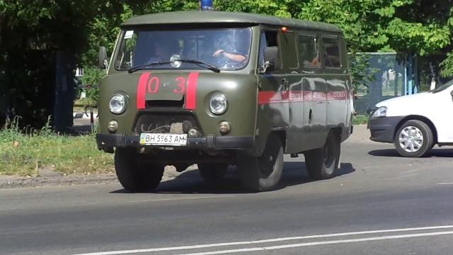 Uaz 3962 ambulance responding Uaz 3962 ambulance responding