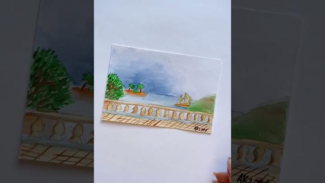 “morning breeze” watercolor painting by an artist anastasia kurganova, nature, ocean, landscape, art “morning breeze” watercolor painting by an artist anastasia kurganova, nature, ocean, landscape, art