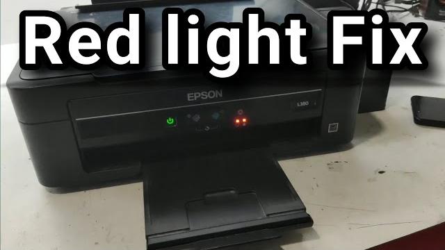 How to fix epson l380 red light blink same time How to fix epson l380 red light blink same time