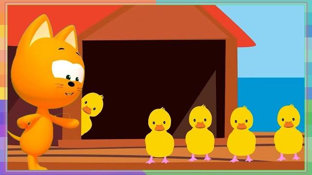 Котёнок котэ | пять утят - развивающая, обучающая песенка для детей | мультики для детей Котёнок котэ | пять утят - развивающая, обучающая песенка для детей | мультики для детей