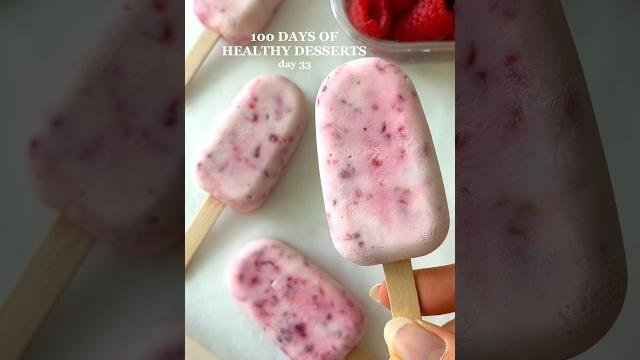 Healthy dessert idea: raspberry popsicles #healthydessert #healthyrecipe #healthyrecipes Healthy dessert idea: raspberry popsicles #healthydessert #healthyrecipe #healthyrecipes